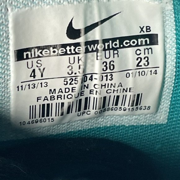 Nike Stefan Janoski GS Black Blue Skate Shoes Boy's Youth Size 4Y - 525104-013 - Picture 8 of 10